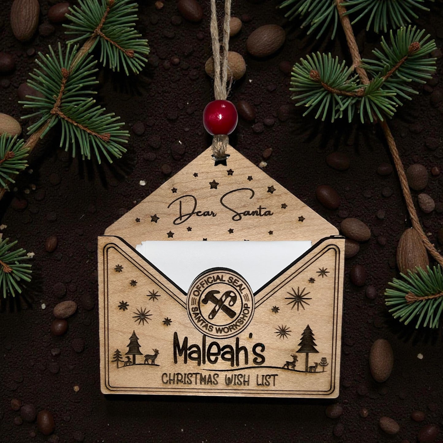 Christmas Wish List Ornament