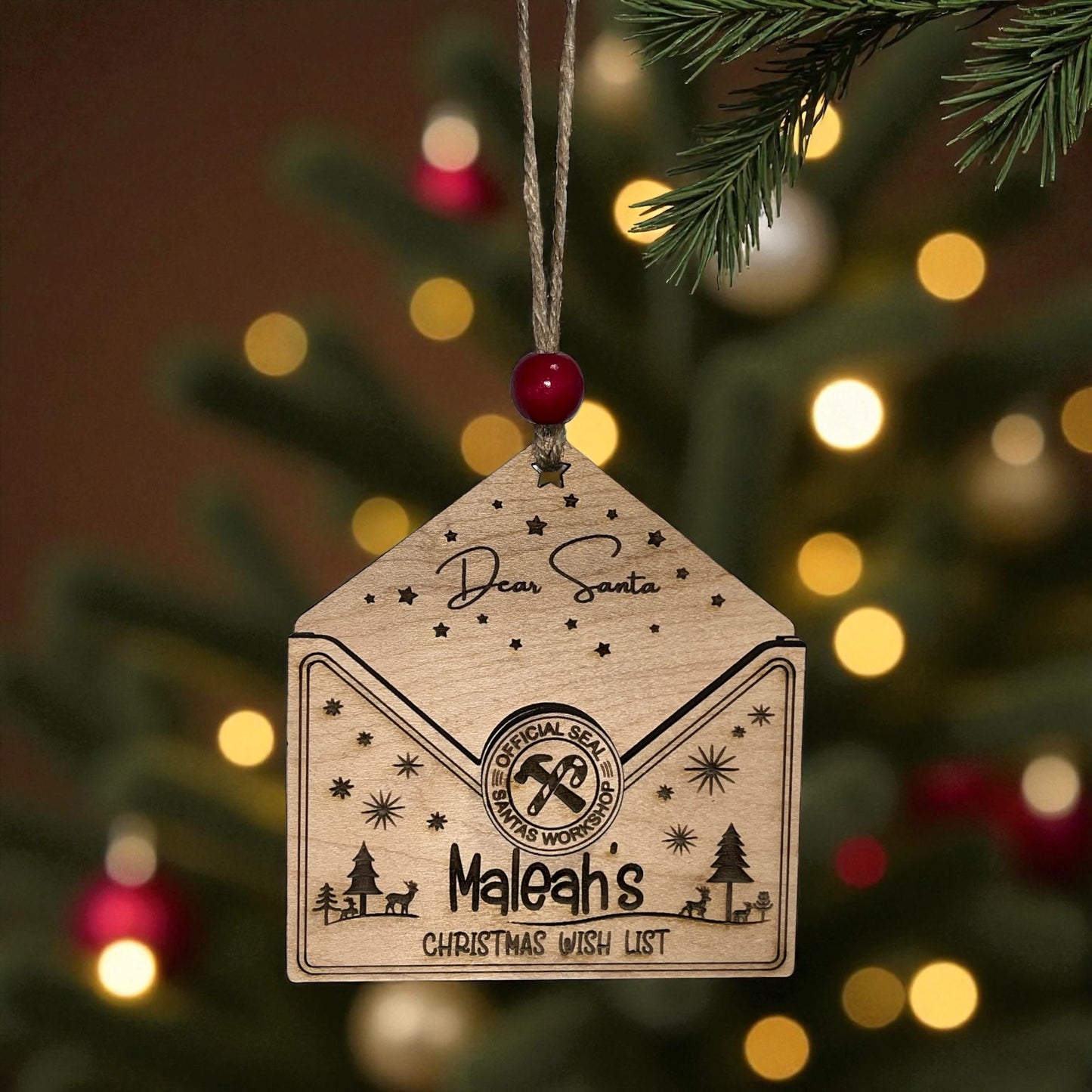 Christmas Wish List Ornament