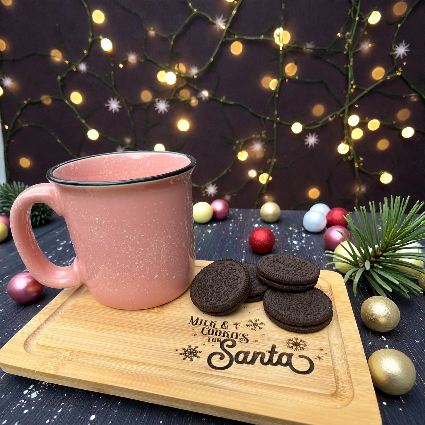 Milk and Cookies for Santa Cutting Board