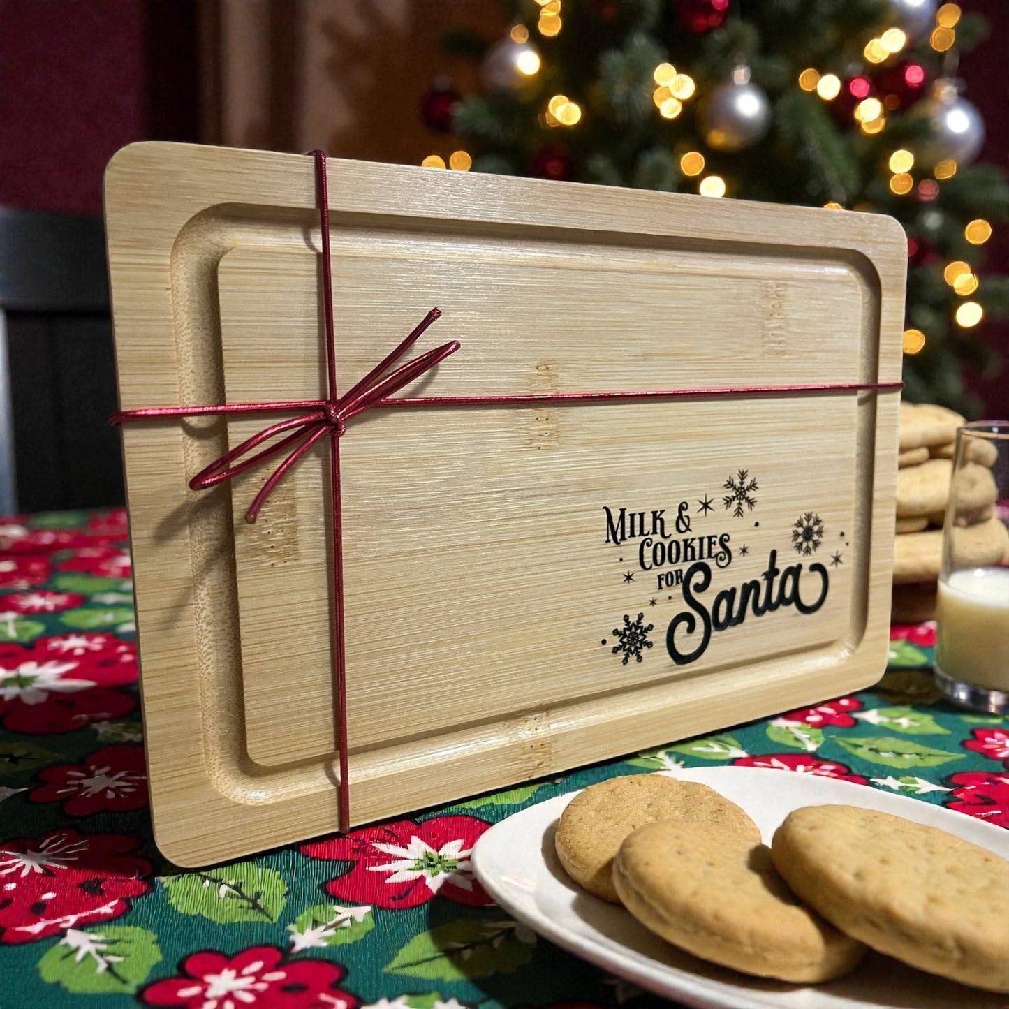 Milk and Cookies for Santa Cutting Board