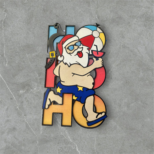 Summer Santa Door Hanger