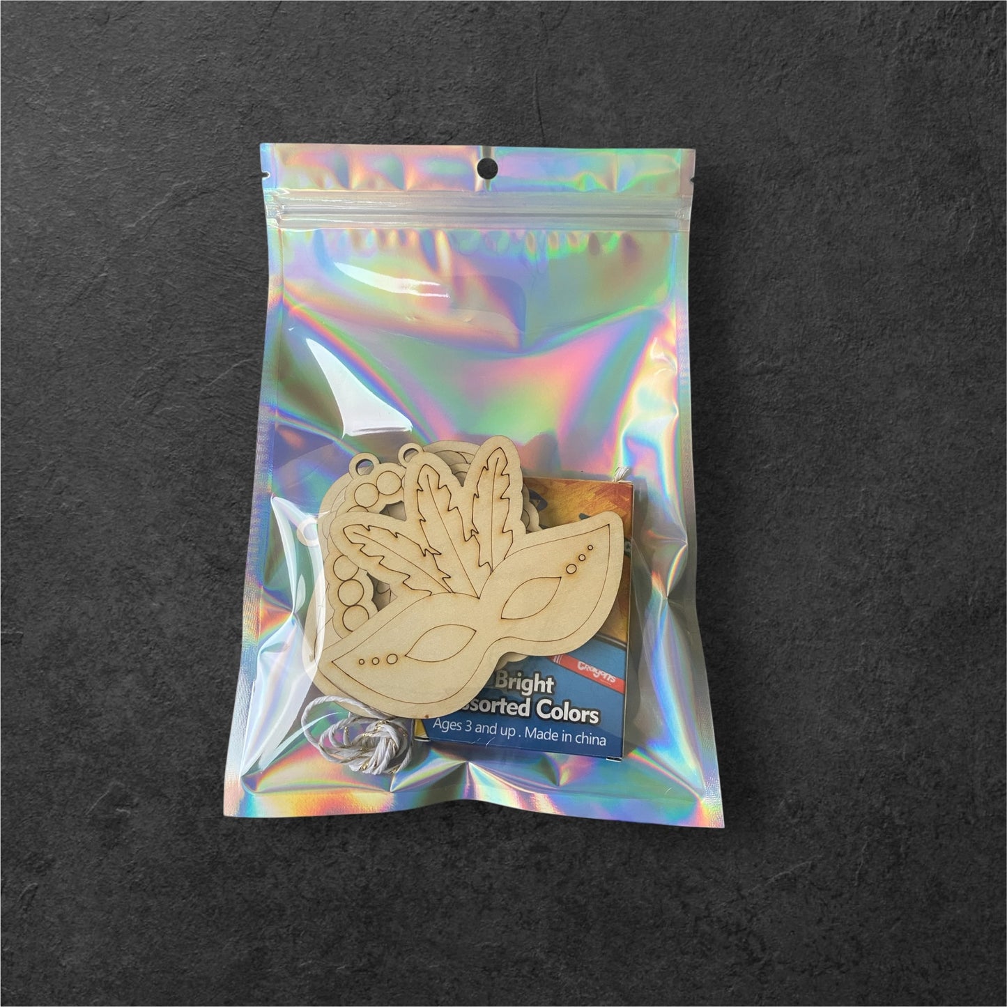Mardi Gras DIY color ornament kit