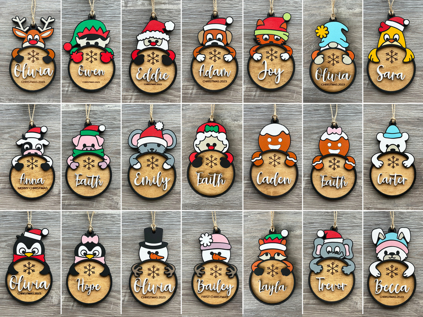 Christmas Character Ornaments